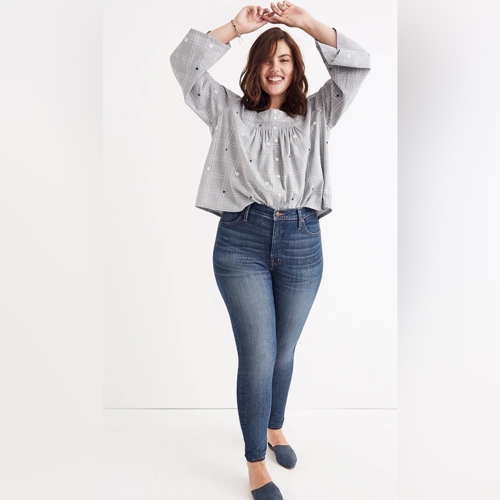 Madewell 10” high-rise skinny jeans adjustable edition, size 37. NWT.